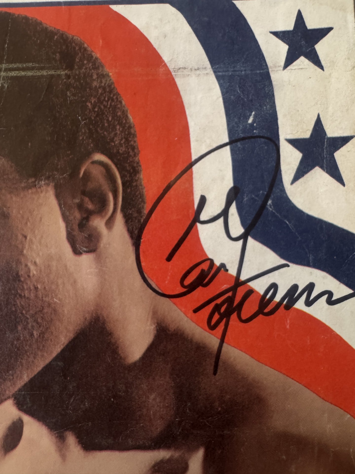 George Foreman Signed Autographed Rare Vintage Boxing Magazine/program COA