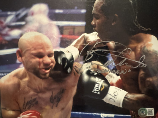 Jermell Charlo signed autographed Super Rare "ironman" boxing photo. COA