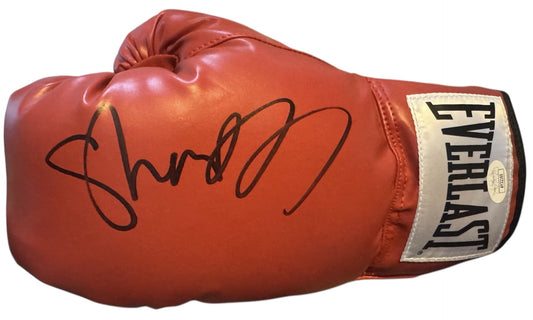 Shannon Briggs Signed Authentic autographed red everlast boxing glove COA