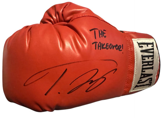 Teofimo Lopez signed authentic autographed red everlast boxing glove COA