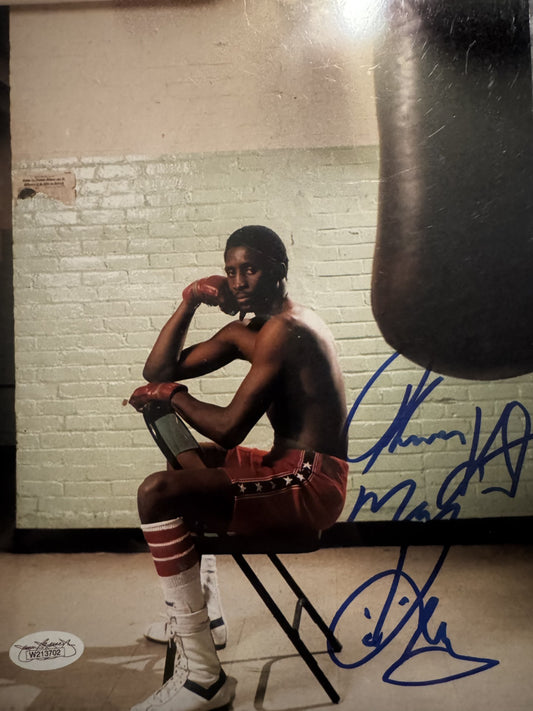 Tommy "Hit Man" Hearns signed autographed Boxing 8x10 photo COA